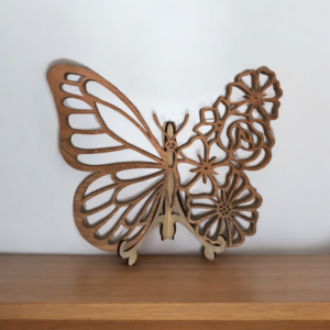 papillon en merisier